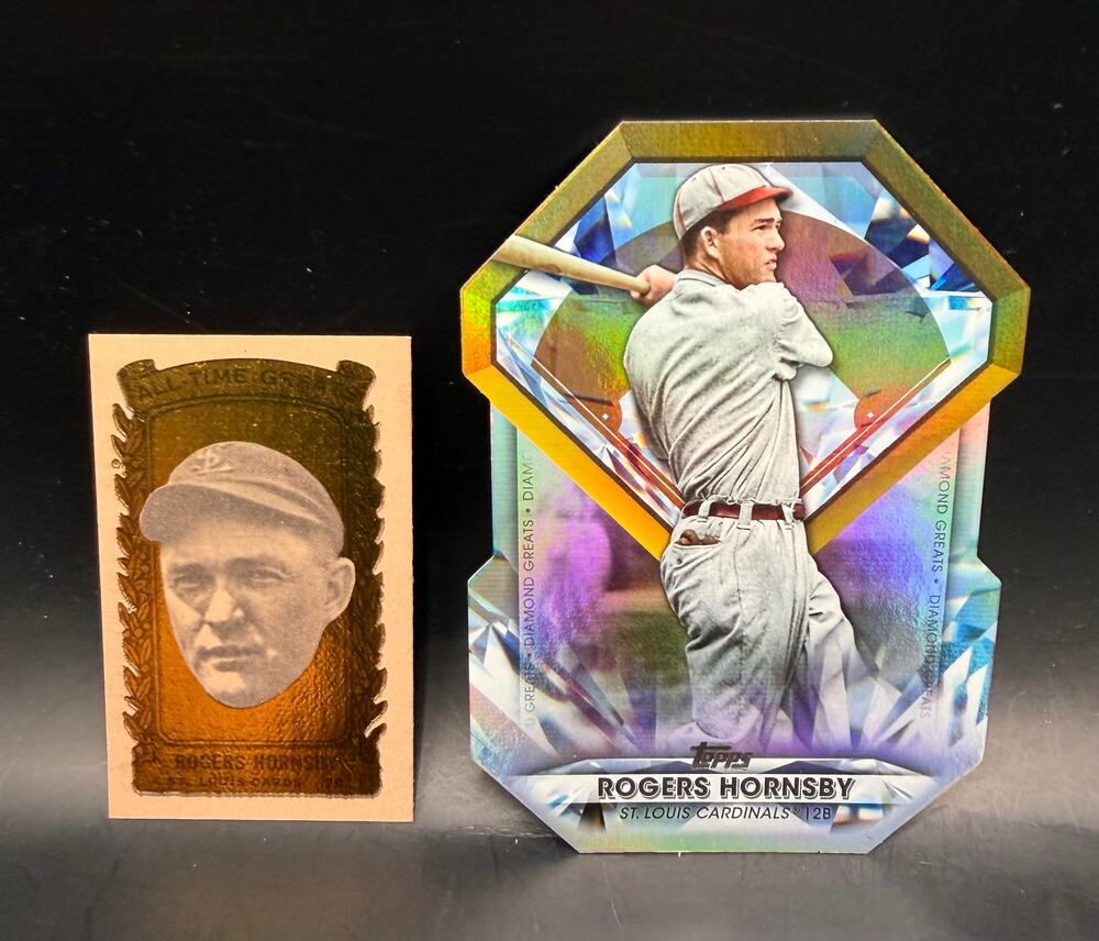 1963 Bazooka Rogers Hornsby St. Louis Cardinals Baseball Card HOF Topps Insert